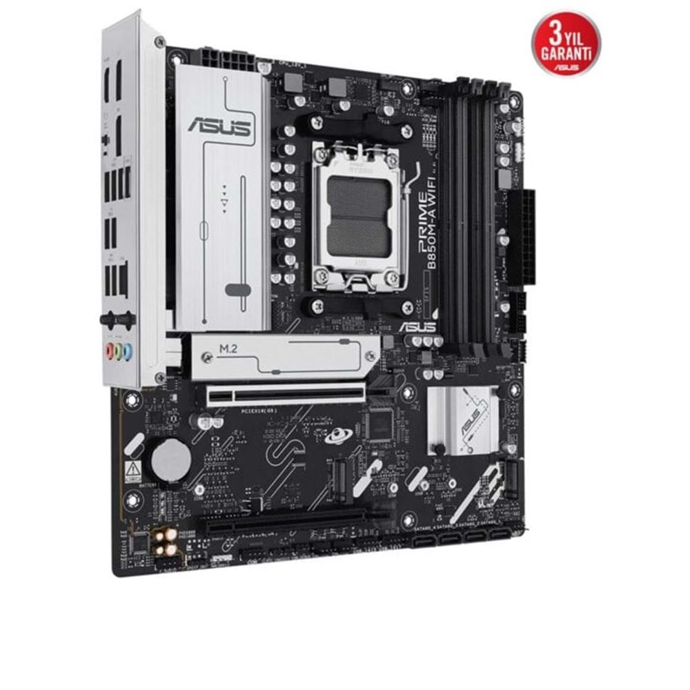 Asus Prime B850M-A WIFI 8000MHz (OC) DDR5 Soket AM5 M.2 HDMI DP mATX Anakart