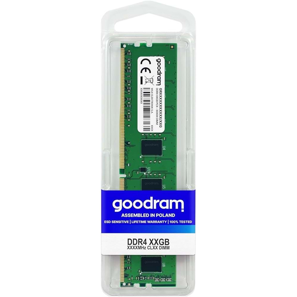 Goodram 8GB 3200MHz DDR4 CL22 1.1V GR3200D464L22S-8G Kutulu Pc Bellek