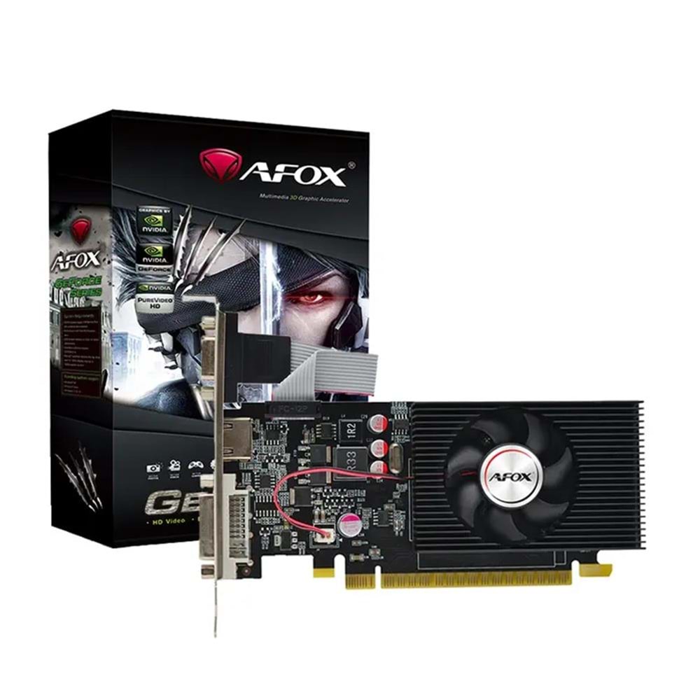 Afox Geforce GT730 2gb Ddr3 128bit AF730-2048D3L6 DVI HDMI VGA LP Single Fan Retail Pack Ekran Kartı