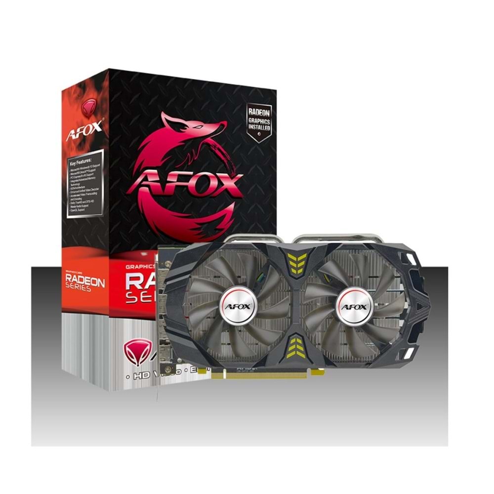 Afox Radeon RX580 2048SP AFRX580-8192D5H3-V3 8gb Gddr5 256BIT DX12 Hdmi 2xDp Ekran Kartı