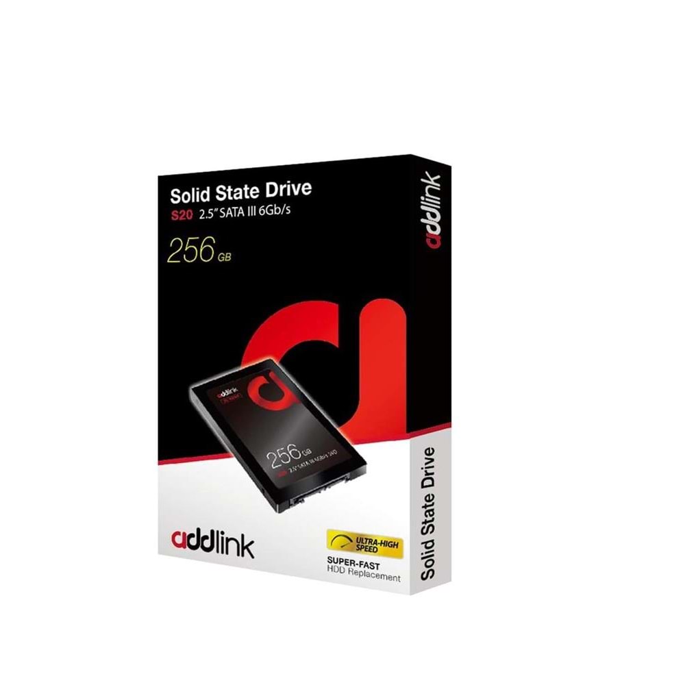 Addlink 256GB AD256GBS20S3S 510-400 MB-s 2.5” SATA III 6Gb-s SSD Disk