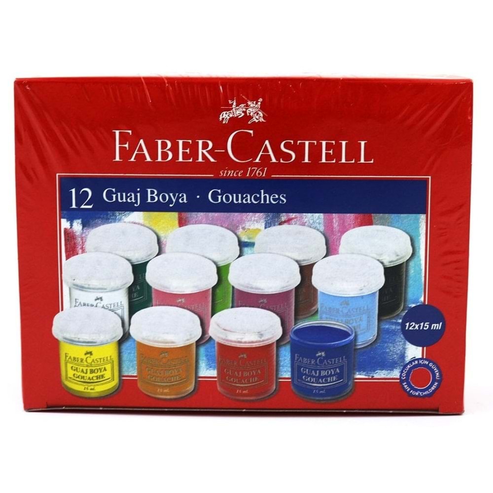 Faber-Castell Castell Guaj Boya 12 Renk