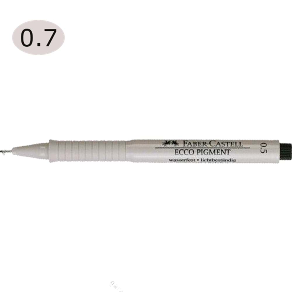 Faber-Castell Çizim Kalemi Ecco Pigment 0.7 mm Siyah 16 67 99 (1 Adet)