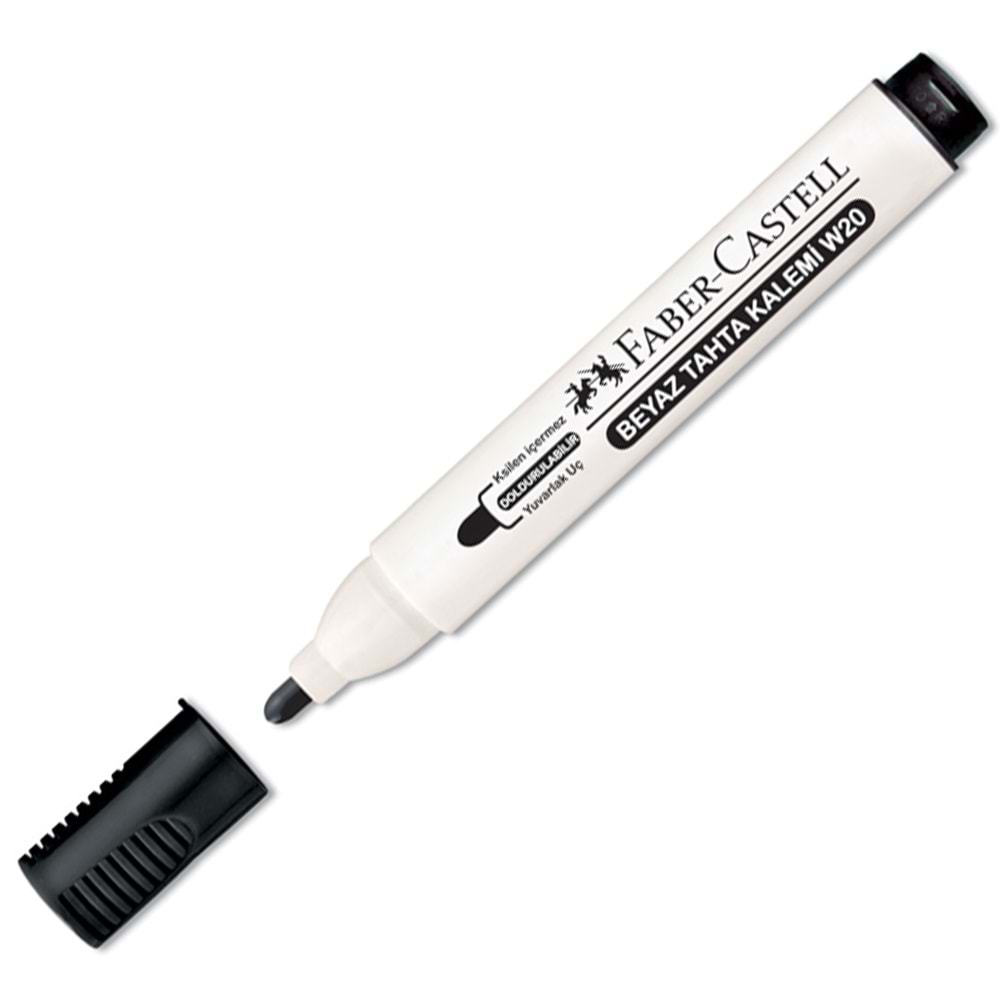 Faber-Castell Beyaz Tahta Kalemi W20 Siyah (1 Adet)