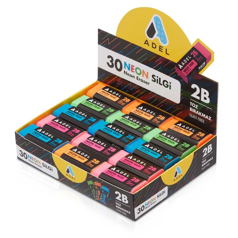 Adel Silgi Neon Dust-Free 4 Renk 2270 000023 (1 Adet)