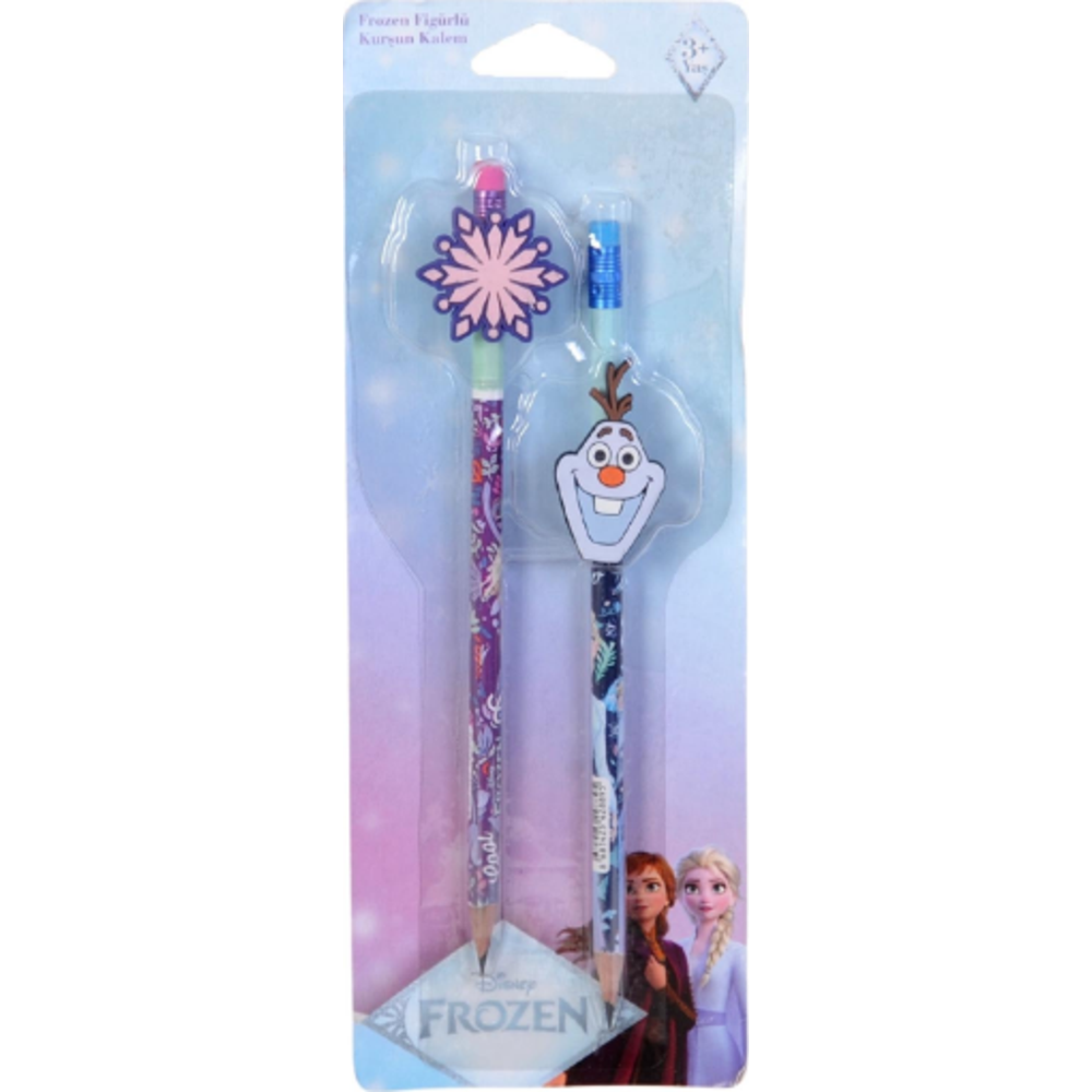 Frozen Figürlü Kurşun Kalem 2 Li Paket Cool-Letgo