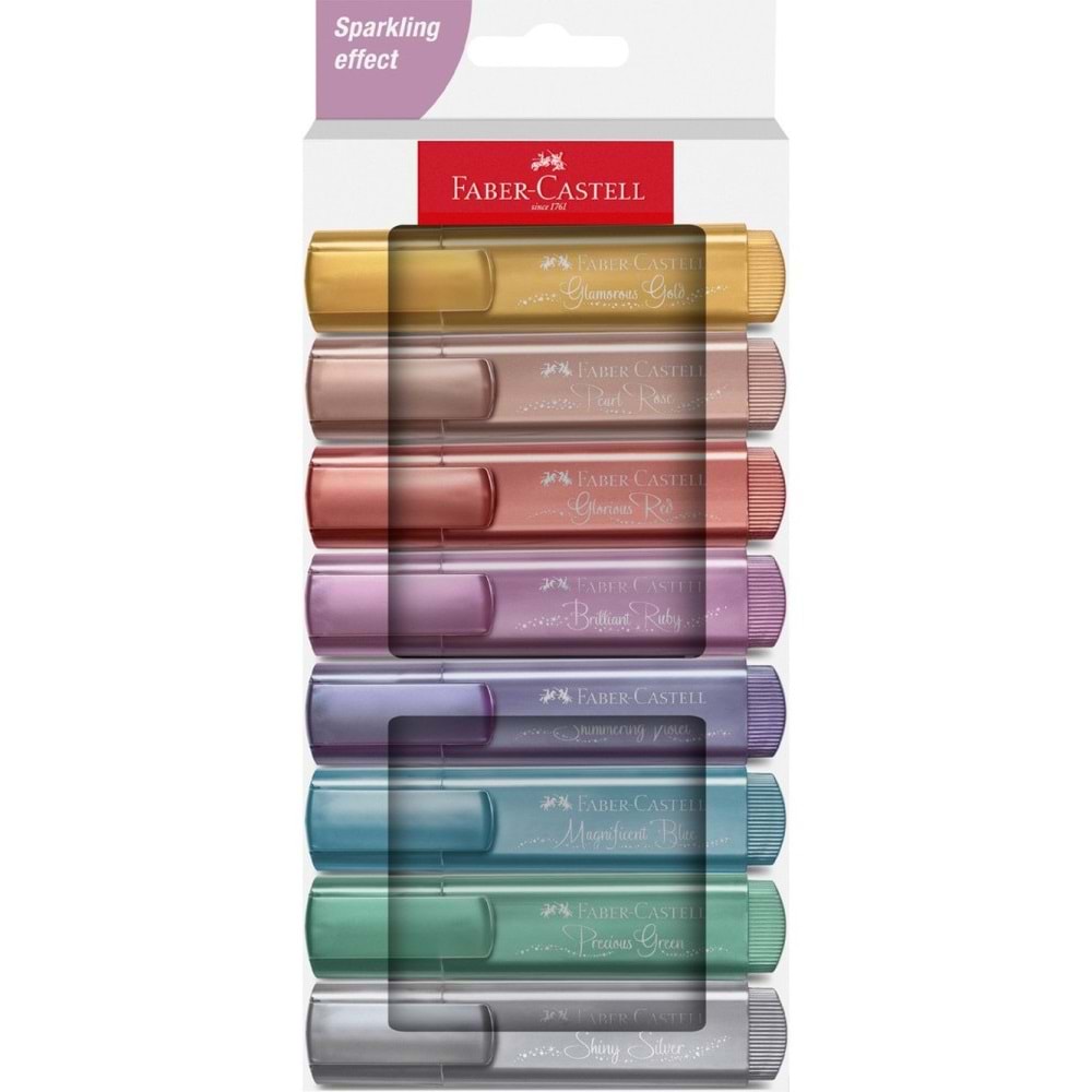 Faber-Castell Fosforlu K 46, Metalik 8x 2024 5030254678