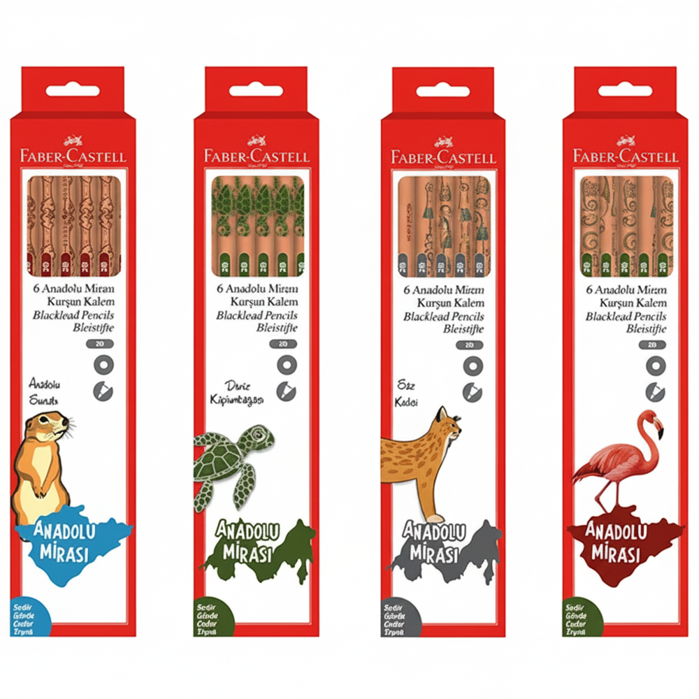 Faber-Castell Anadolu Mirası 2B Kurşun Kalem (1 Adet)
