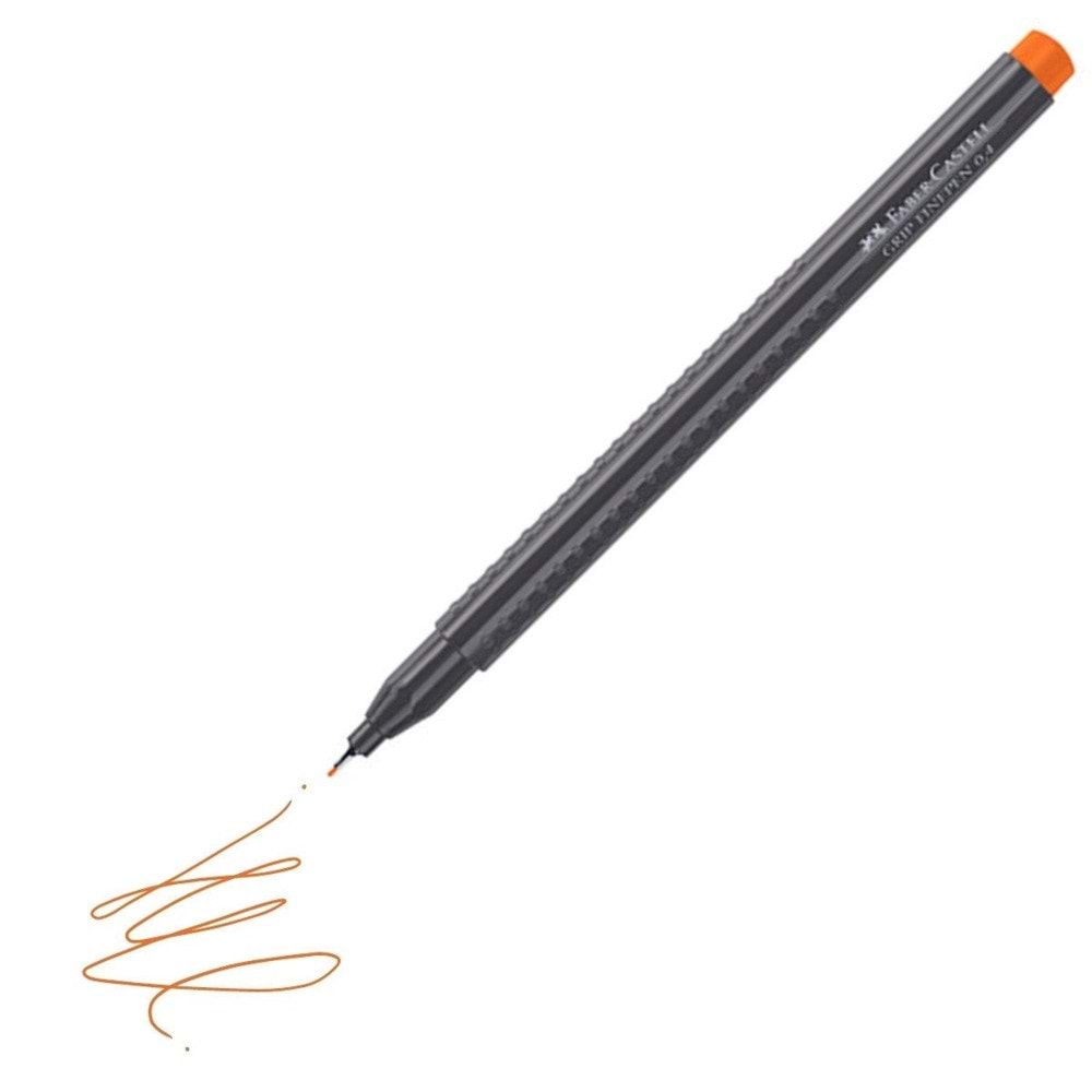 Faber-Castell Finepen Grip 0,4 Mm Turuncu 5020151615000 (1 Adet)