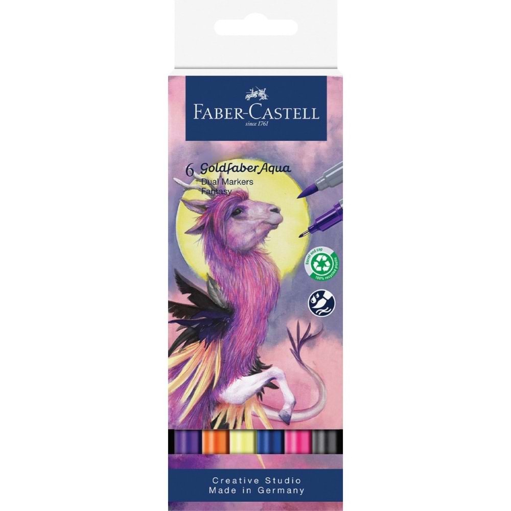 Faber-Castell Markör Aqua Çift Uç X6 Fantsy 5188164526000