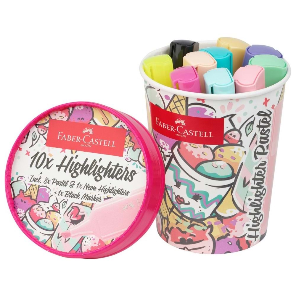 Faber-Castell Fosforlu Kalem Ice Cream Pastel 10X 5030254696000