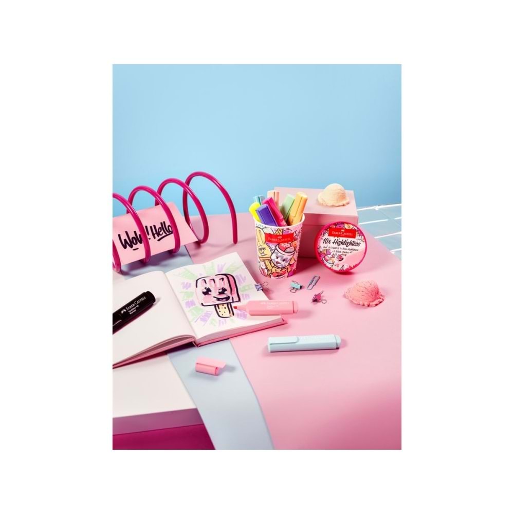Faber-Castell Fosforlu Kalem Ice Cream Pastel 10X 5030254696000