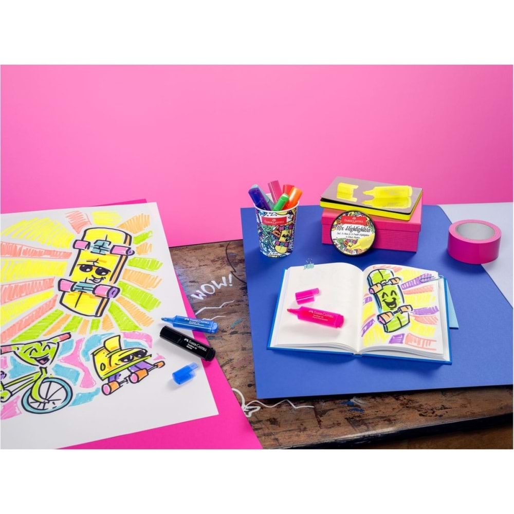 Faber-Castell Fosforlu Kalem Ice Cream Neon 10X 5030254695000