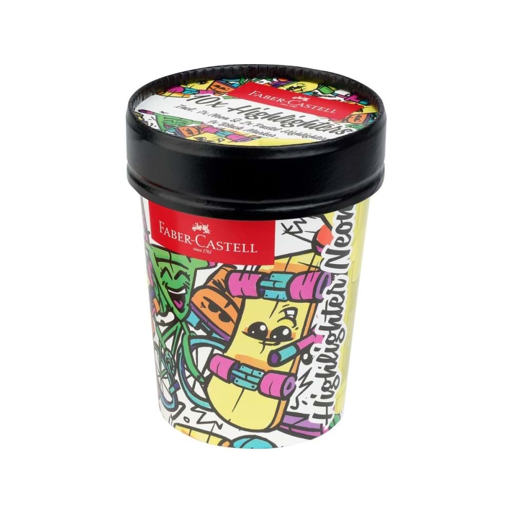 Faber-Castell Fosforlu Kalem Ice Cream Neon 10X 5030254695000