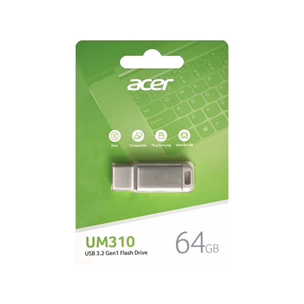Acer 64GB USB3.2 UM310-64GB Metal Flash Bellek
