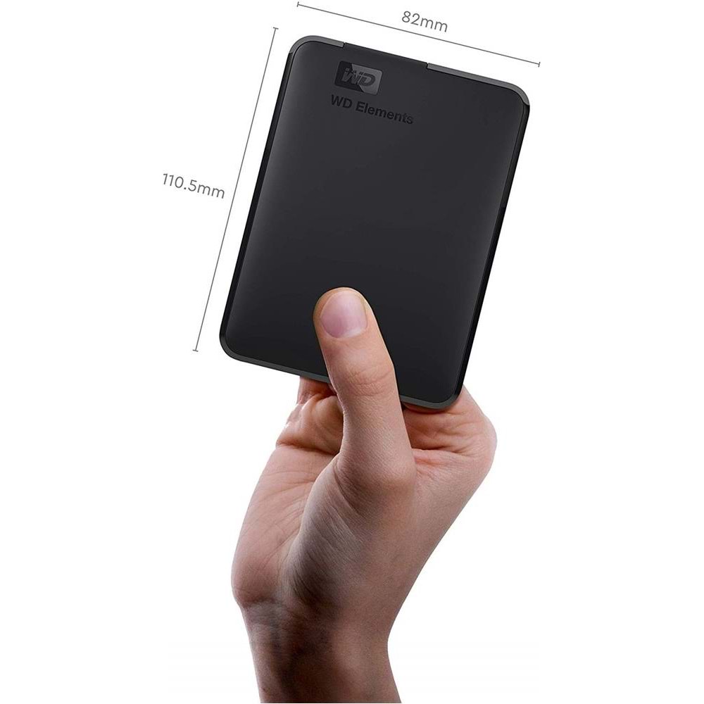 Wd 5TB Elements Portable External Hard Drive, USB 3.0 - WDBU6Y0050BBK-WESN Harici Harddisk