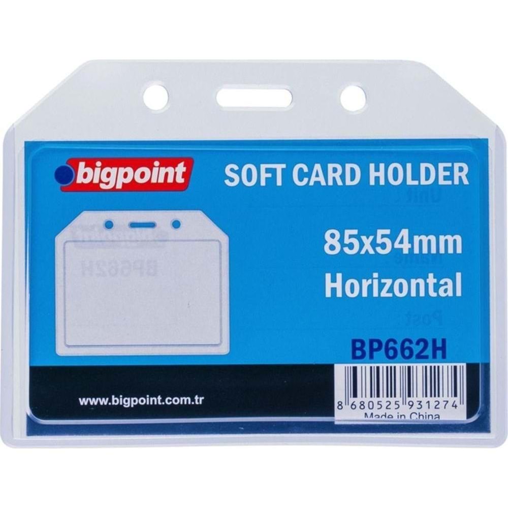 Bigpoint Kart Kabı Soft Yatay 85x54 MM BP660 (1 Adet)