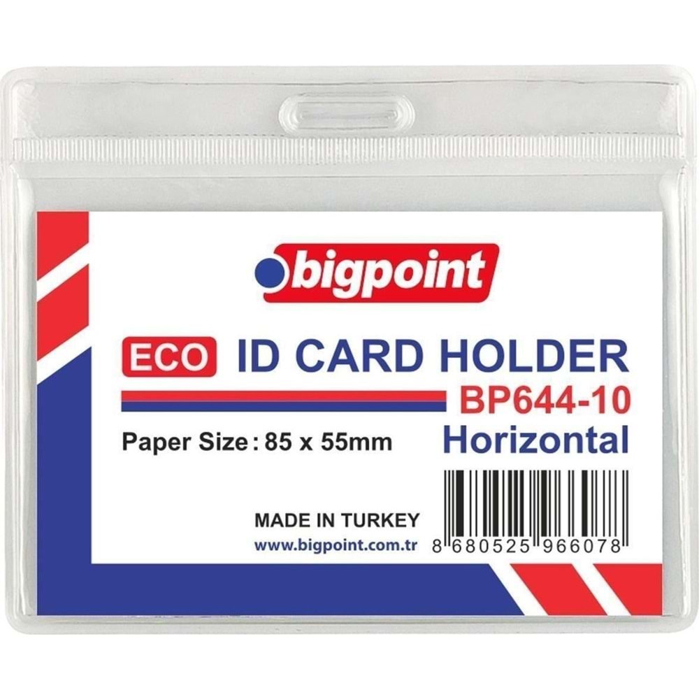 Bigpoint Kart Poşeti Eco Yatay 85x55mm BP644-10 (1 Adet)