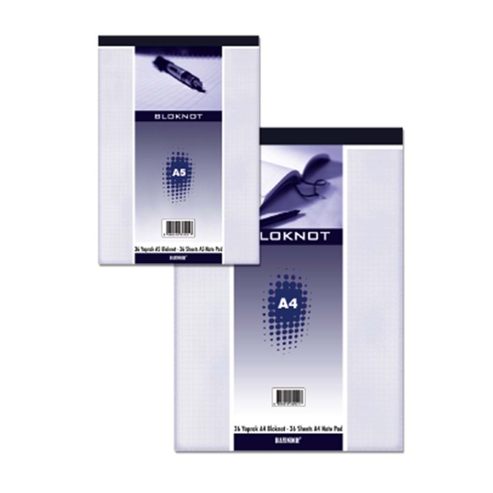 Bayındır Bloknot Çizgili 36 YP A4 BBN0101