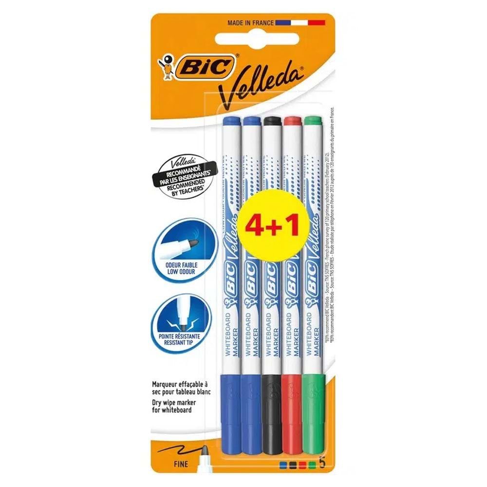 Bic Tahta Kalemi Velleda 1721 5 Lı Bl 9126451 (1 Adet)