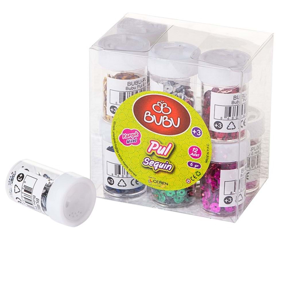 Bu-Bu Pul 6 Renk 6 GR BUBU-PL0001 (1 Adet)