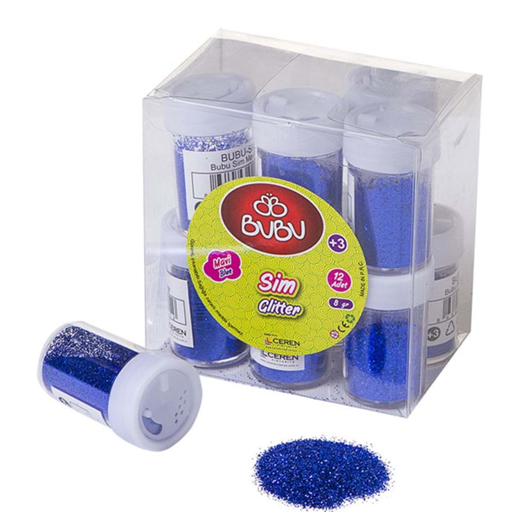 Bu-Bu Sim Mavi Renk 8 GR Pvc BUBU-SM0006 (1 Adet)
