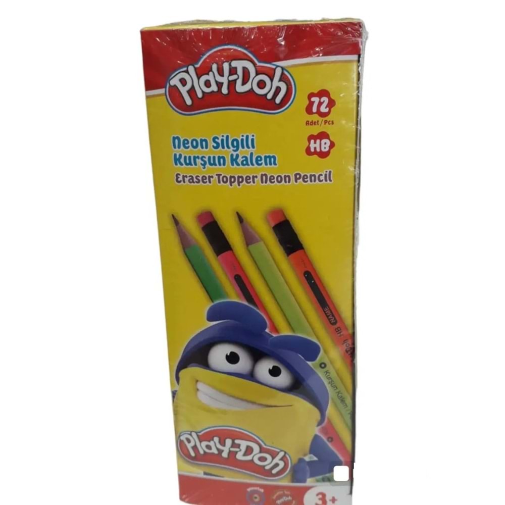 Play-Doh Kurşun Kalem Neon Silgili Play-KK026 (1 Adet)