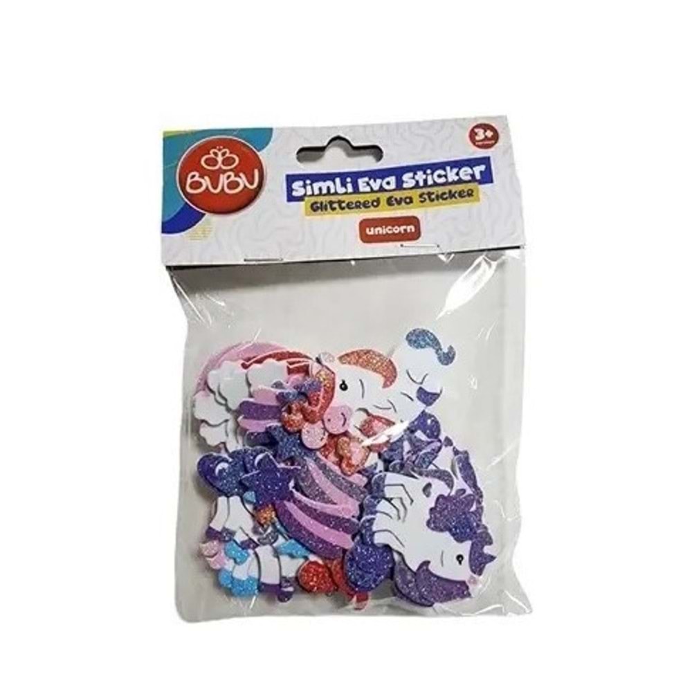 Bu-Bu Simli Eva Sticker Unıcorn