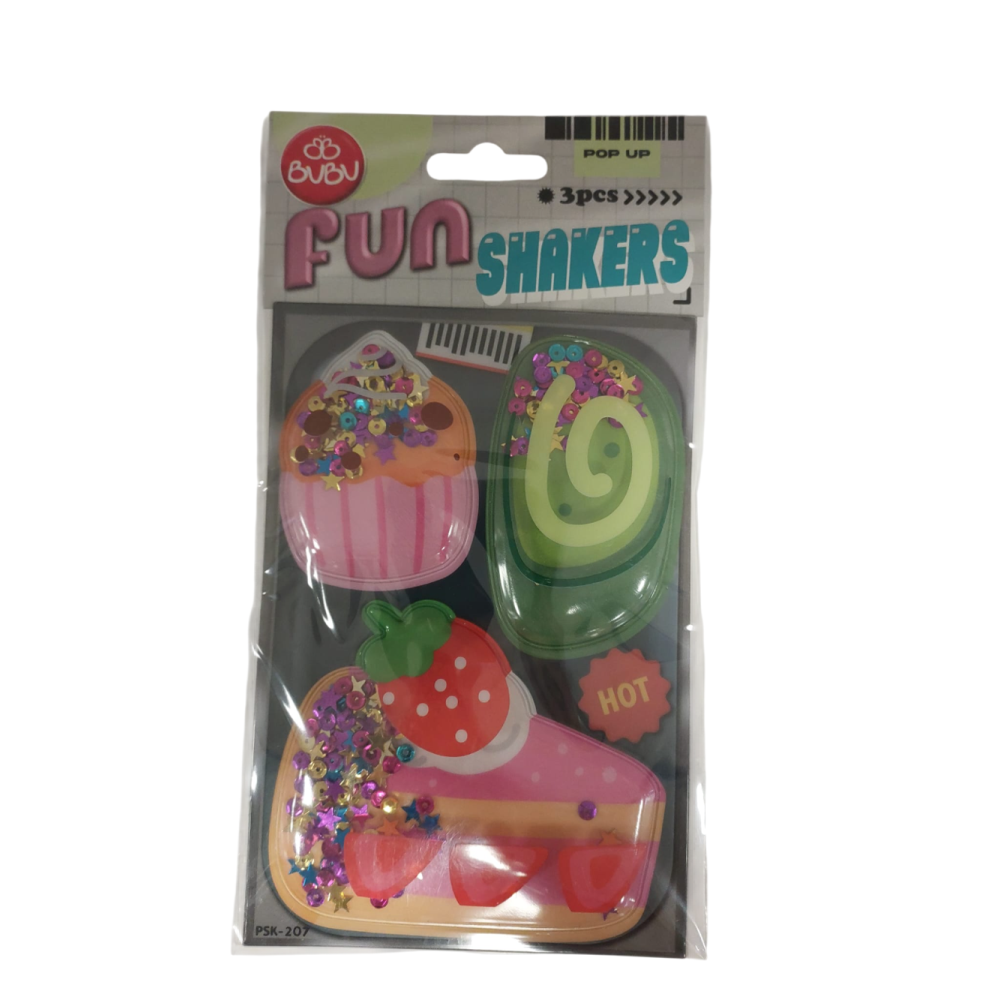 Bu-Bu Stickers Pop Up Shakers Pasta 20.5X11