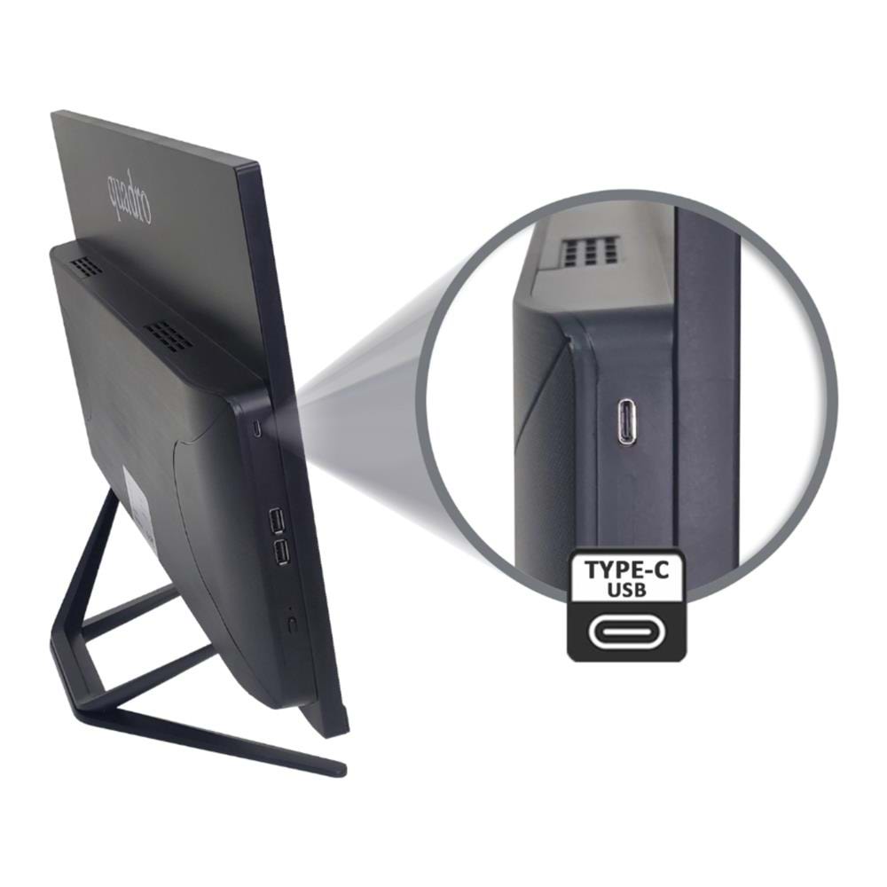 Quadro Stark H424D5 IPS Ci5 14400 8gb 512gb Type C-Usb 23.8