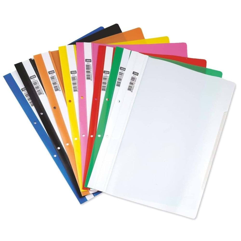 Cassa Telli Dosya Plastik Eco A4 Siyah 7730 (1 Adet)