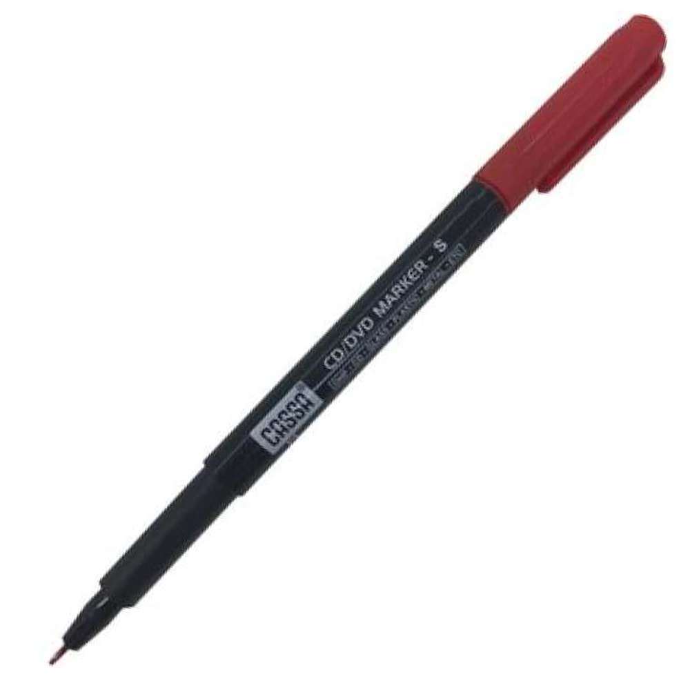 Cassa Asetat Kalemi Permanent Marker S Seri Kırmızı 8726 (1 Adet)