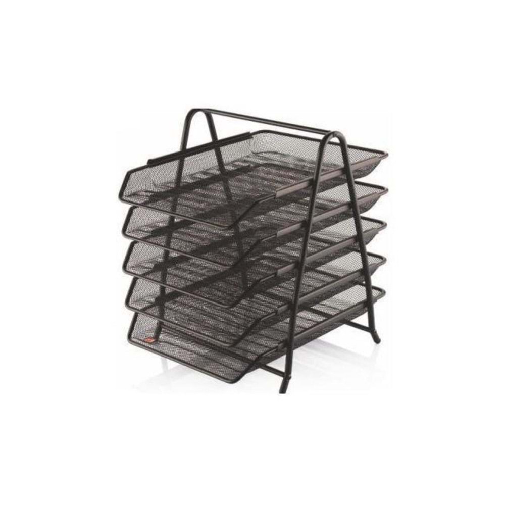 Cassa Evrak Rafı Metal Perforeli 5 Lİ Gümüş 8935