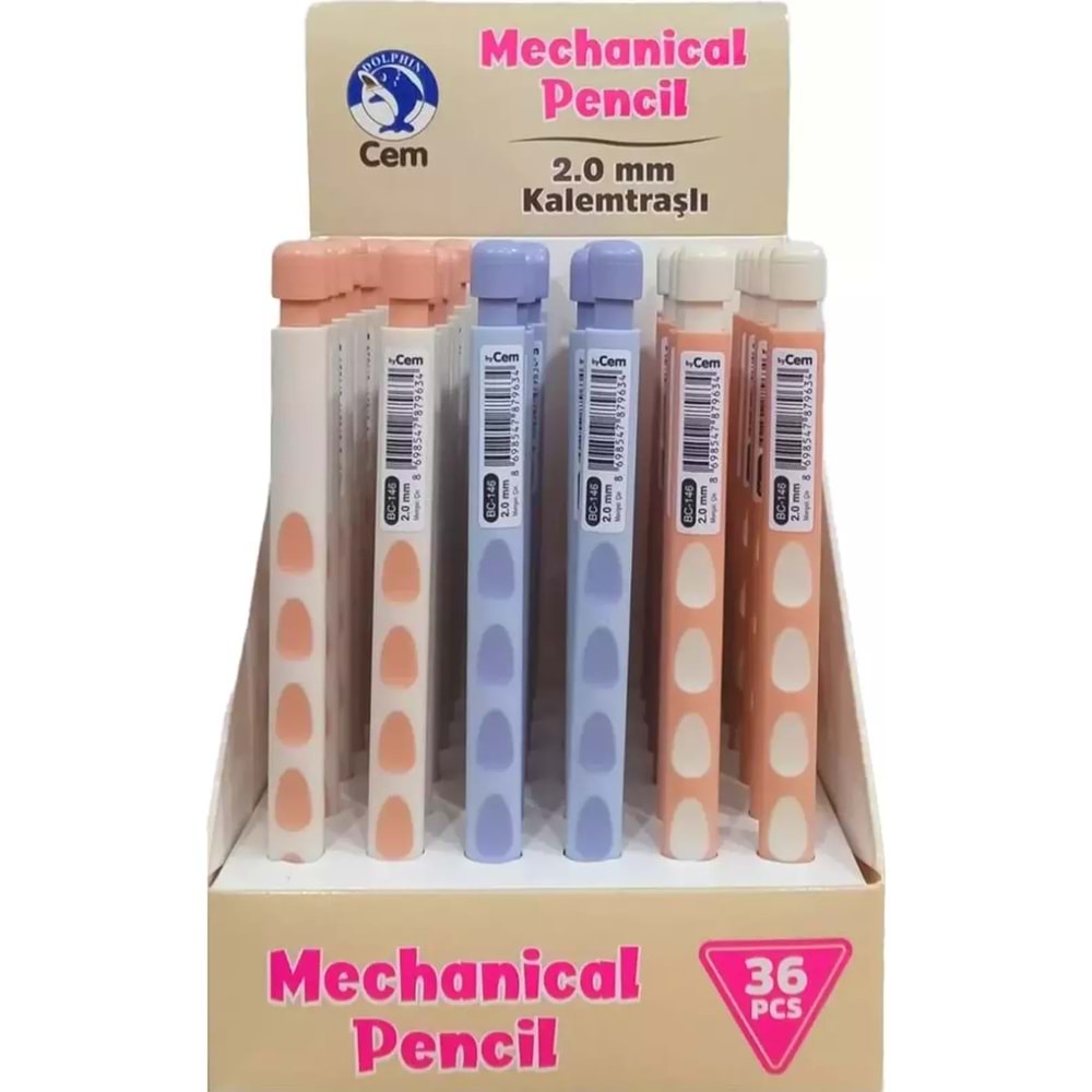 Dolphin Kalemtıraşlı Kalem 2.00 MM Dlp-bc-146 (1 Adet)