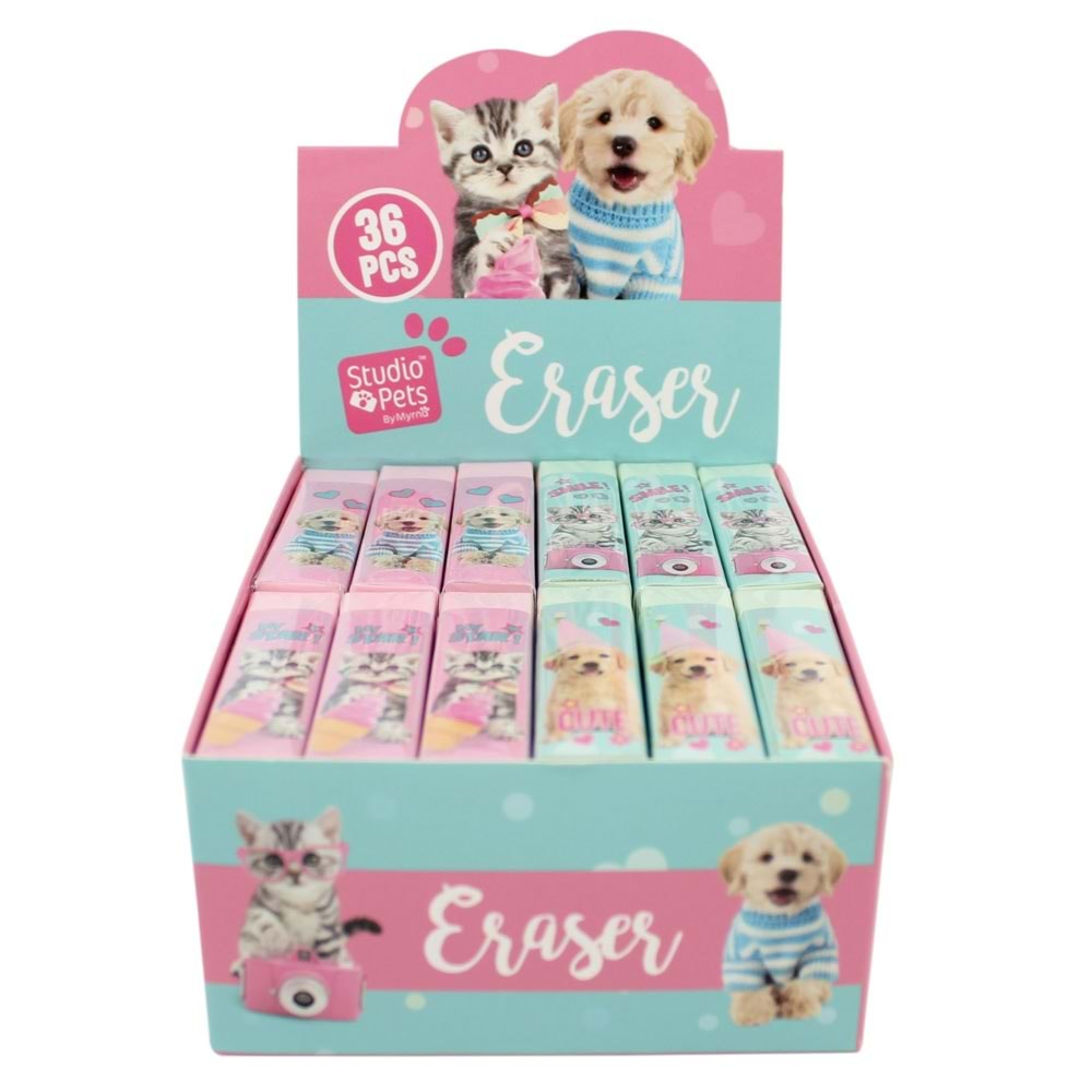 Studıo Pets Silgi Pt-9627 Renkli 36/432 (1 Adet)