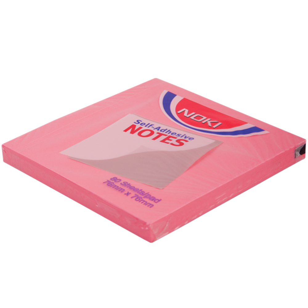 Noki Yapışkanlı Not kağıt 76x76 A.Pembe 12166 (1 Adet)