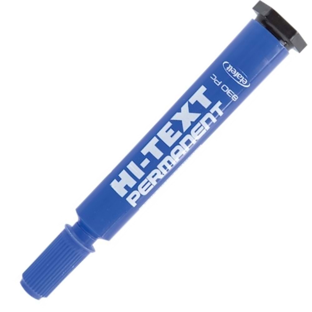 Hi-Text Markör Permanent Kesik Uçlu Mavi 830PC (1 Adet)
