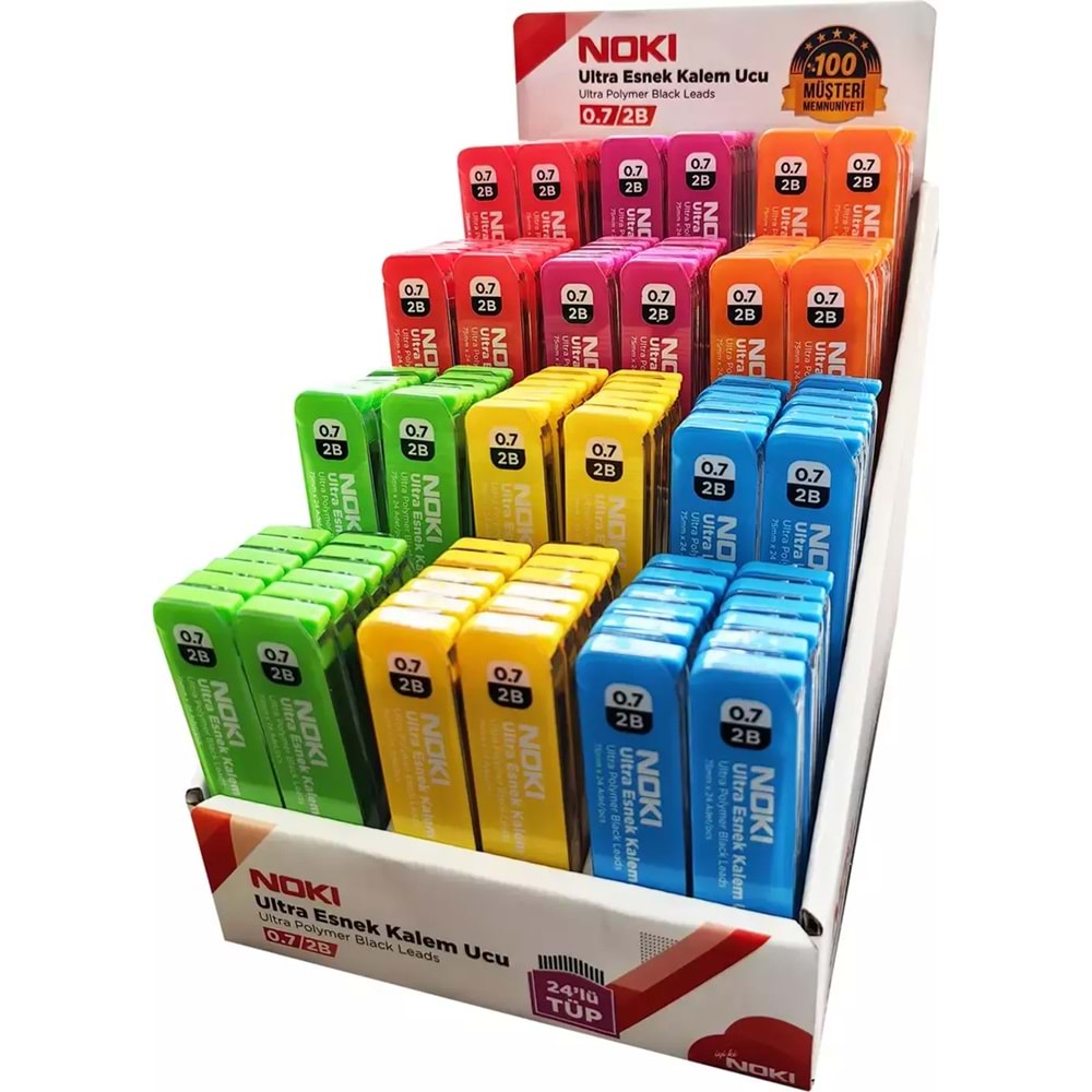 Noki Min 2B 0.7 75 MM 24 Lü Tüp 144 Lü Stand 7217-144