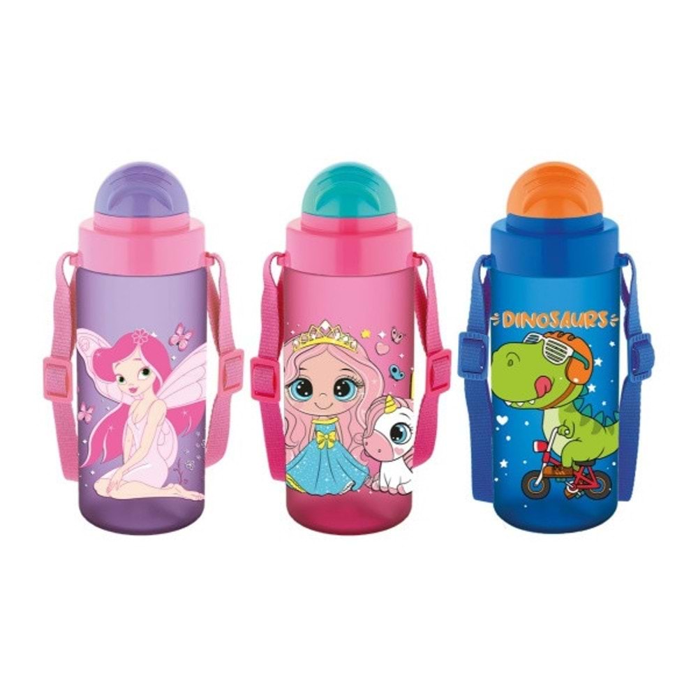 Noki Kids Su Matarası Tritan Pipetli Kapak 500 Ml