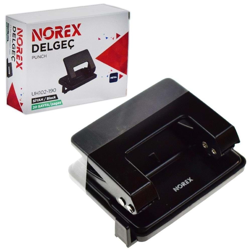 Norex Perfaratör ( Delgeç ) Metal 20 Syf Siyah UH102-190