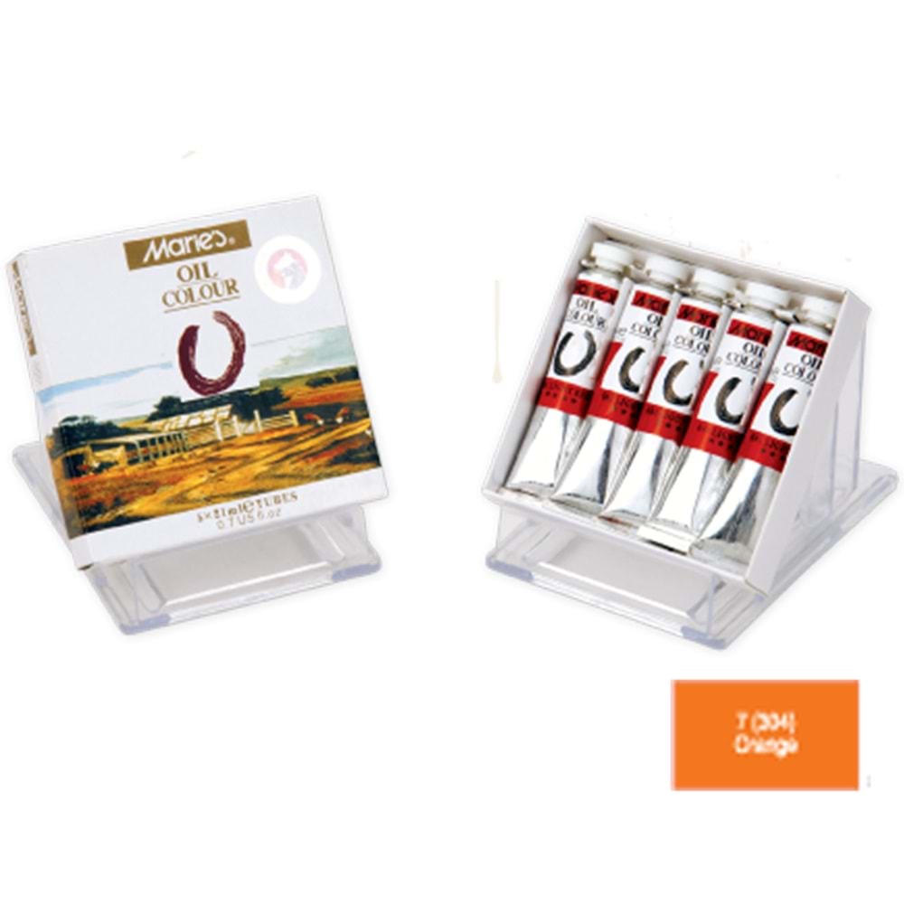 Maries Yağlı Boya 21 ML Orange (Portakal) 304 (E75B) MRMAR0112(1 Adet)