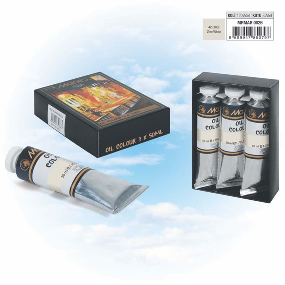 Maries Yağlı Boya (103) 50 ML Beyaz E1384-42 (1 Adet)