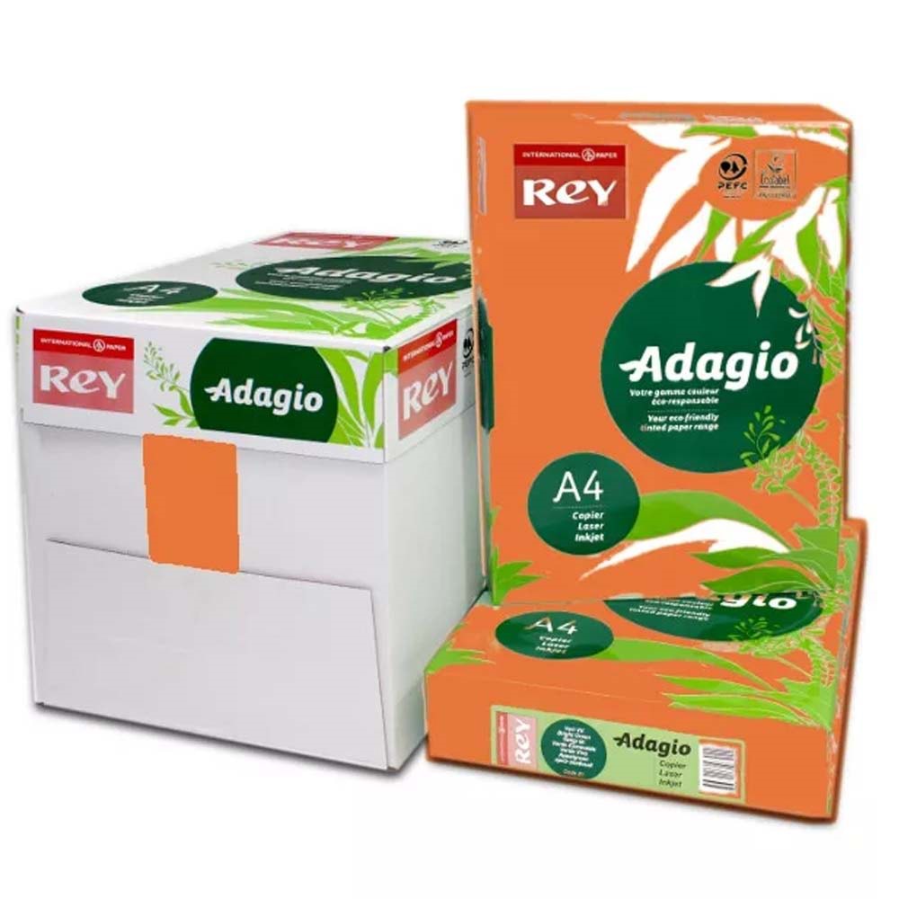 Adagio Renkli Fotokopi Kağıdı A4 80 Gr Turuncu 21 (K)