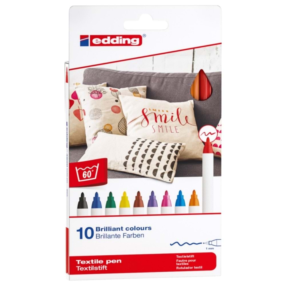 Edding Kumaş Boyama Kalemi 10 Lu Basıc 4600