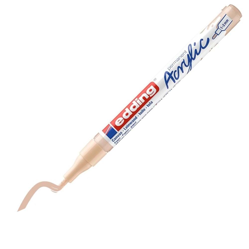 Edding Markör Akrilik İnce Uçlu 1-2 MM Bej 255 5300 (1 Adet)