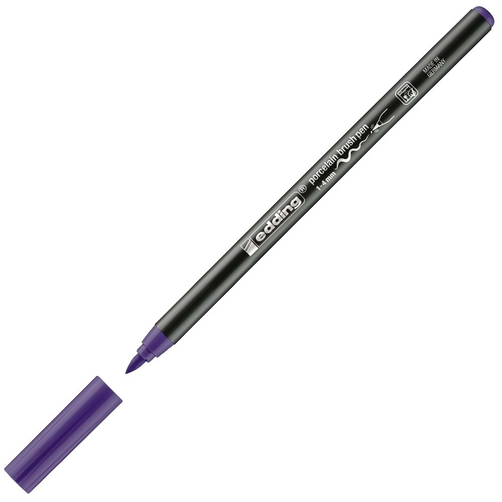 Edding Porselen Kalemi Fırça Uçlu 1-4 MM Mor 4200 (1 Adet)