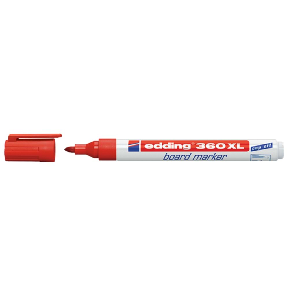 Edding Tahta Kalemi Yuvarlak Uçlu Kırmızı 360 XL (1 Adet)