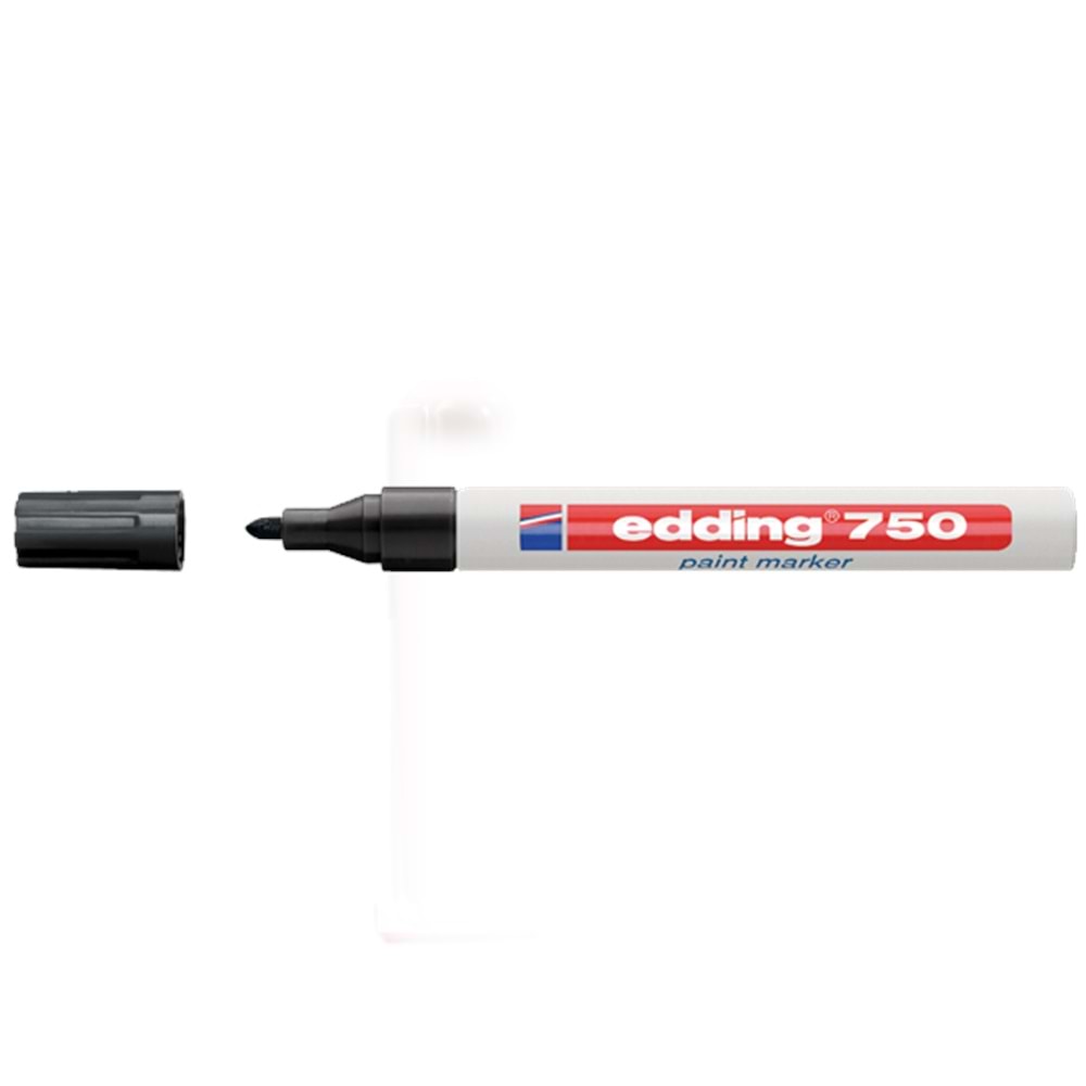 Edding Markör Dekor Boya Yuvarlak Uçlu 2-4 mm Siyah 750 (1 Adet)