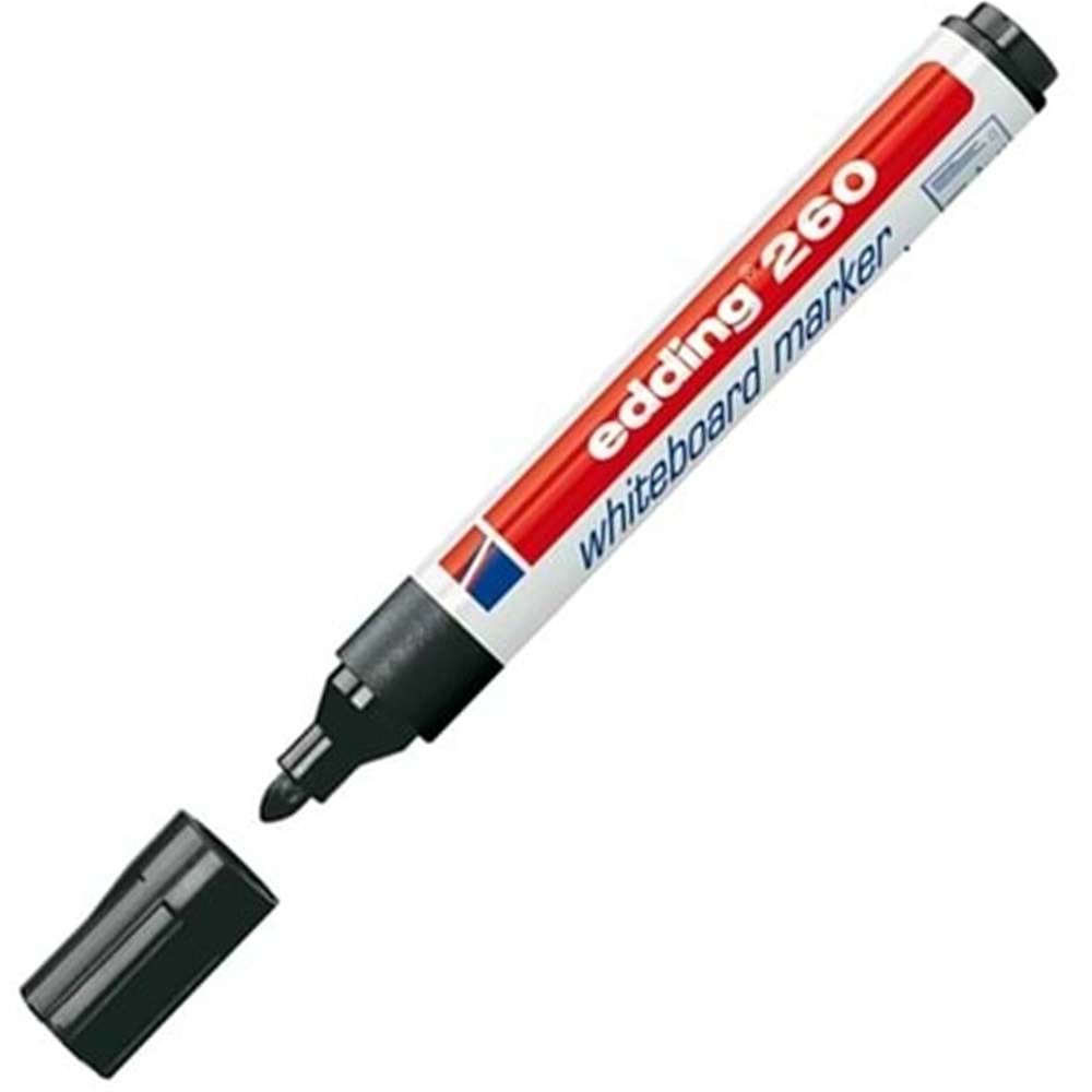 Edding Tahta Kalemi Yuvarlak Uçlu 1.5-3MM Siyah 260 (1 Adet)