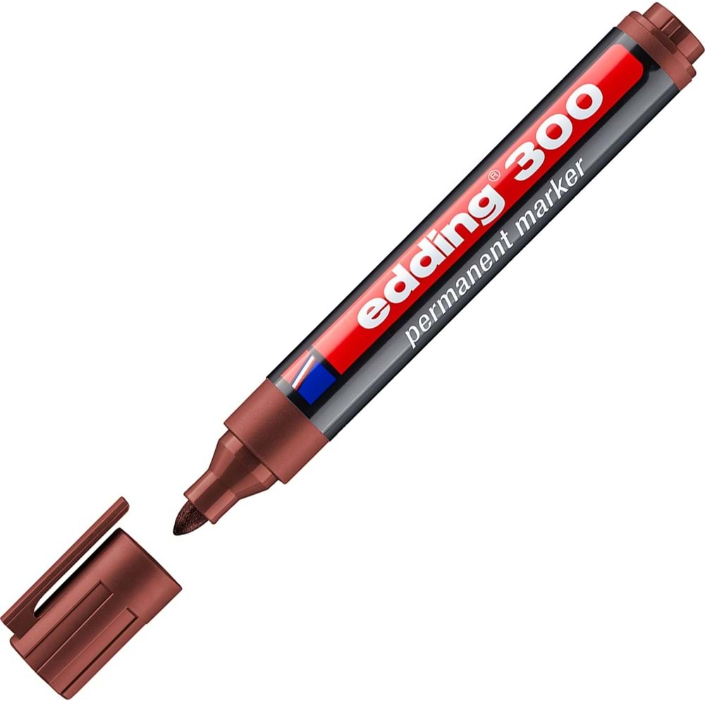 Edding Markör Permanent Yuvarlak Uçlu 1.5-3 MM Kahverengi 300 (1 Adet)